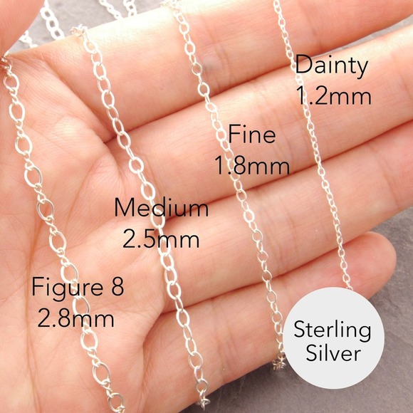 2" Sterling Silver Fine Chain Extender (posh 150-1sf) - Picture 3 of 5